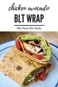 blt wrap with chicken and avocado