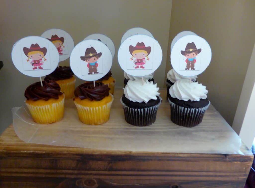 saddle up birthday party cupcakes