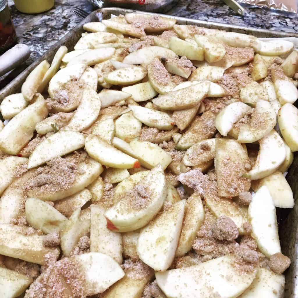 apple slab pie make ahead dessert for a crowd