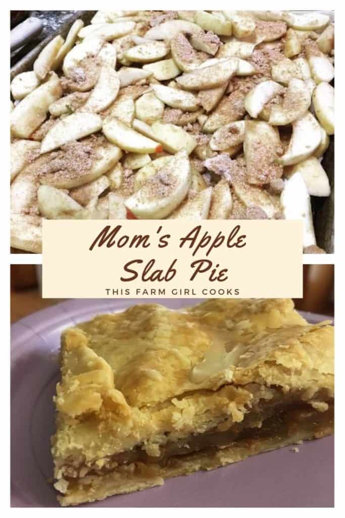Mom\'s apple slab pie.