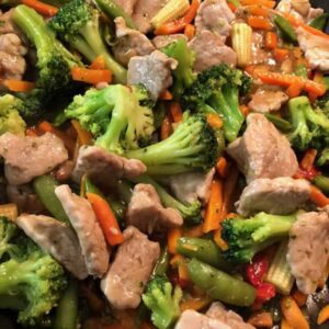 Easy Pork Stir Fry family friendly, kid approved for busy nights.