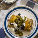 Green chili pork burritos.