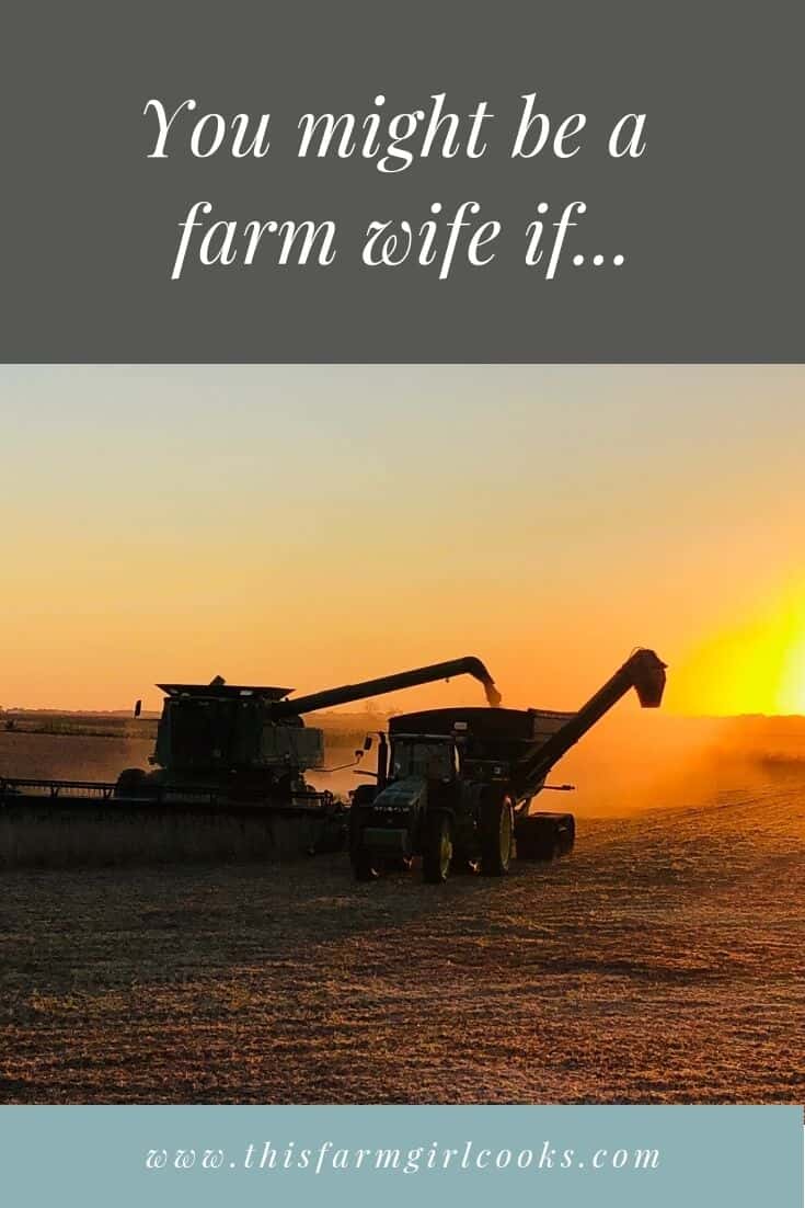 you might be a farm wife if