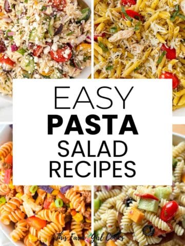 Easy pasta salad recipes for summertime bbqs and picnics.