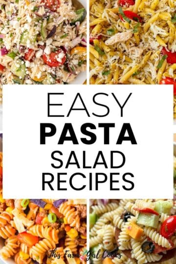 Easy pasta salad recipes for summertime bbqs and picnics.