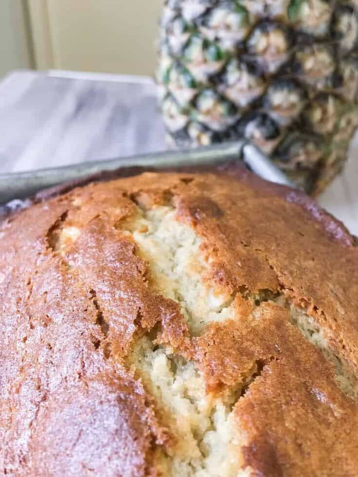 Hawaiian Banana Bread with Coconut & Pineapple