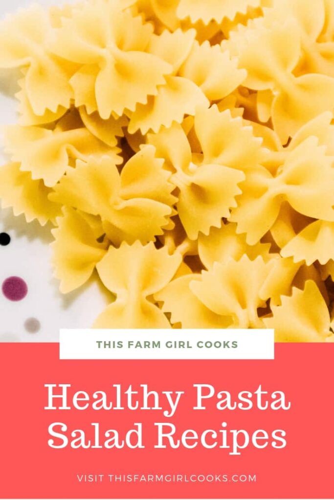 Healthy pasta salad recipes.