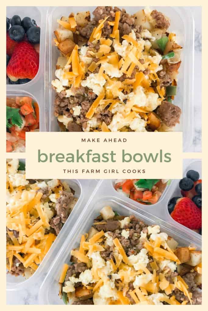 make ahead breakfast bowls