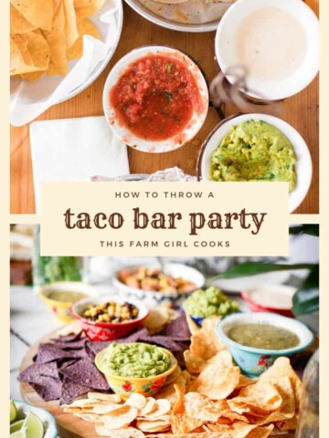 taco bar party checklist