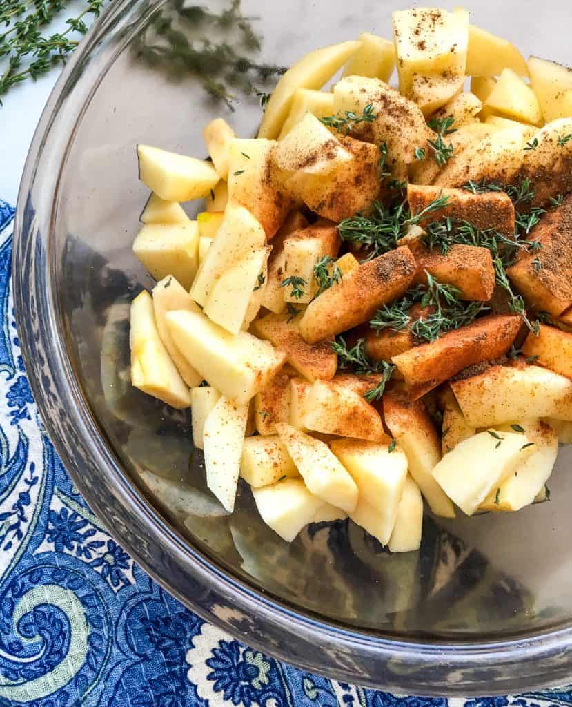 seasoned apple dessert