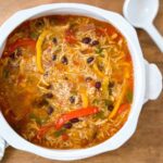 chicken fajita soup