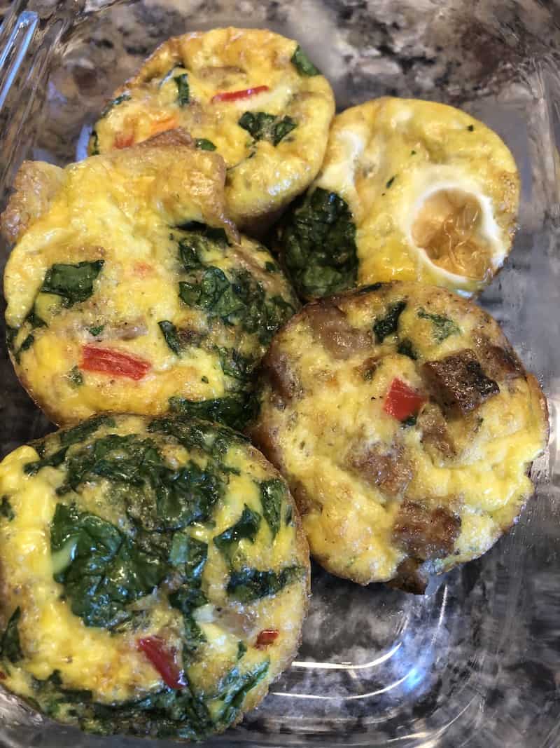 Low Carb Egg Omelet Muffins with Vegetables