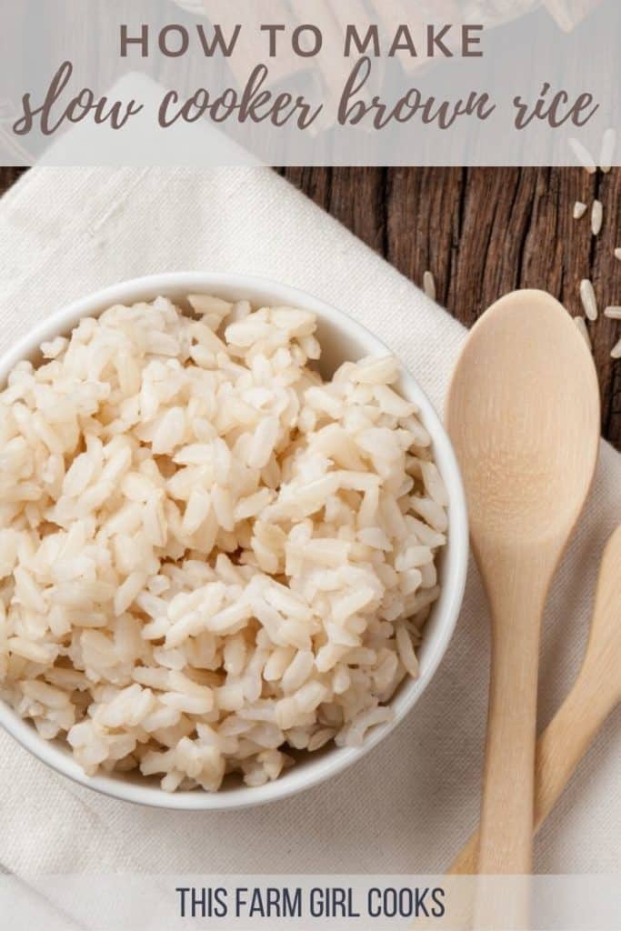 How to make slow cooker brown rice.