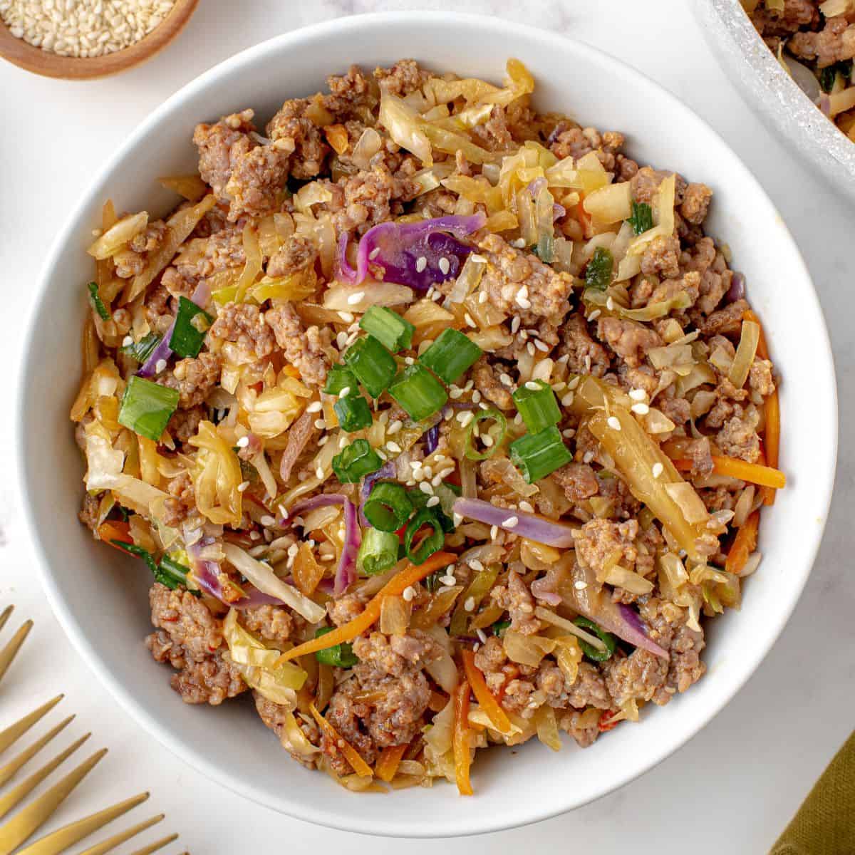 Unstuffed Egg Roll Recipe (Egg Roll in a Bowl)