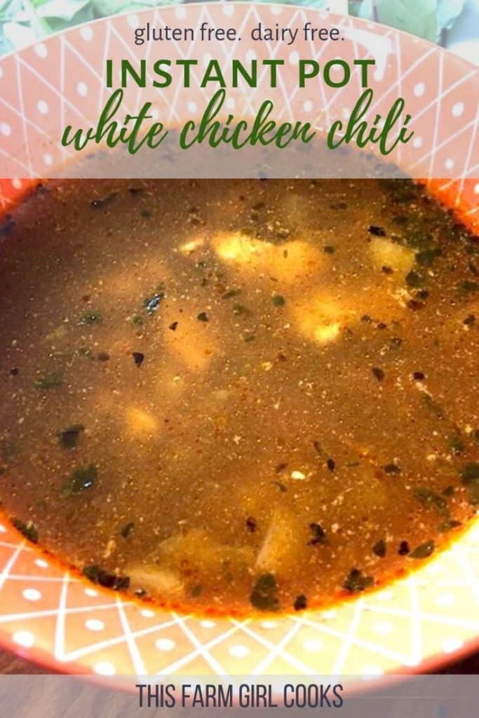 bowl of white chicken chili