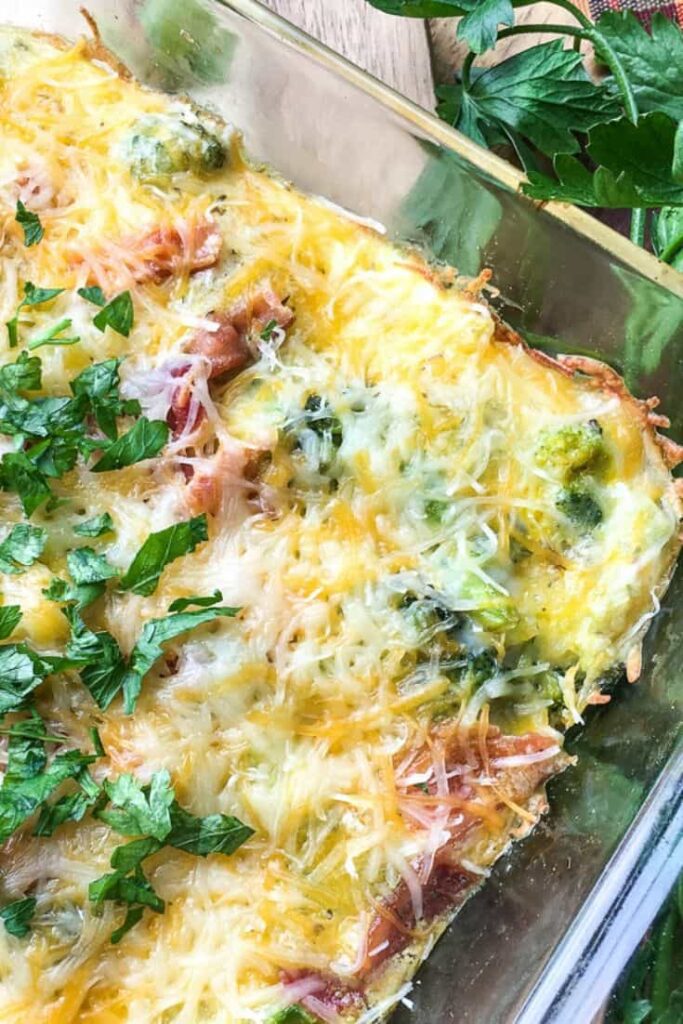 Low Carb Breakfast Casserole with Bacon