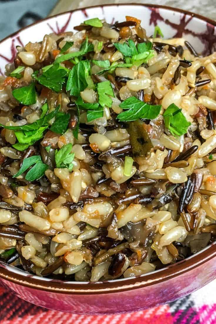 Instant Pot Wild Rice Pilaf With Mushrooms Make Ahead Gluten Free