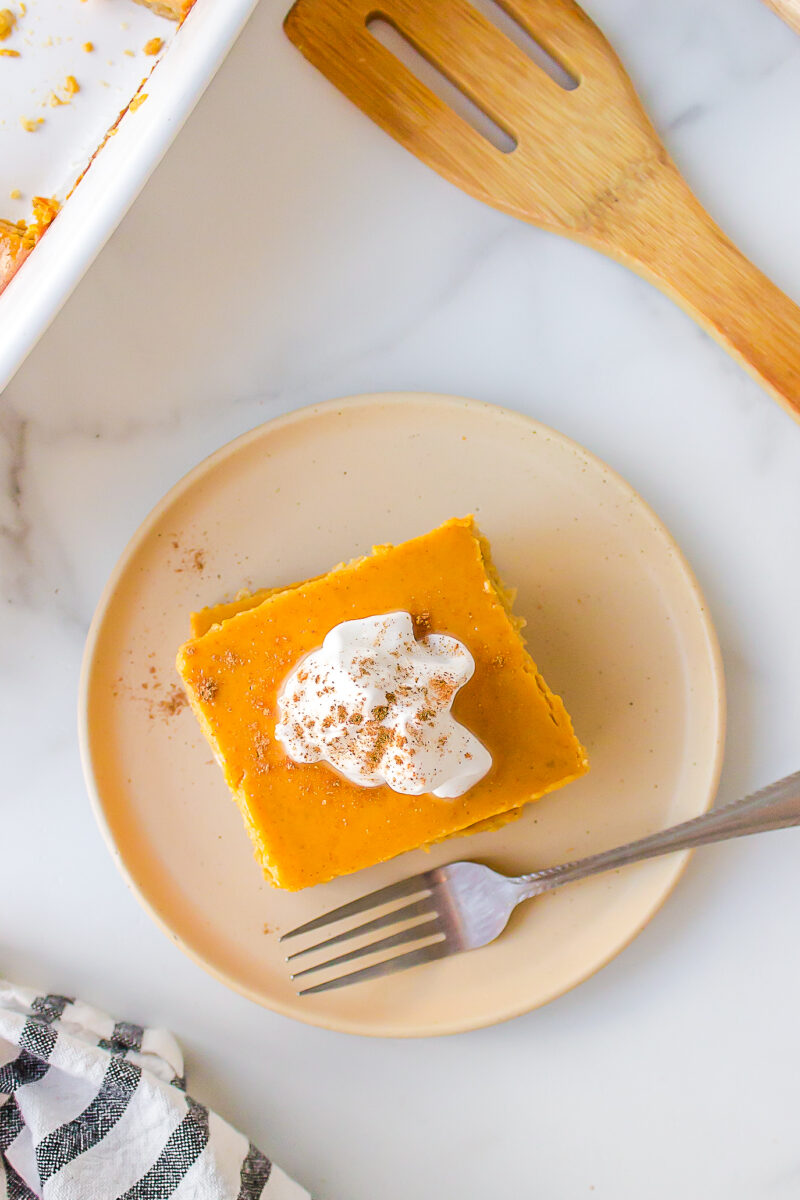 pumpkin pie bars recipe