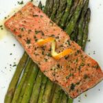 sheet pan salmon and asparagus