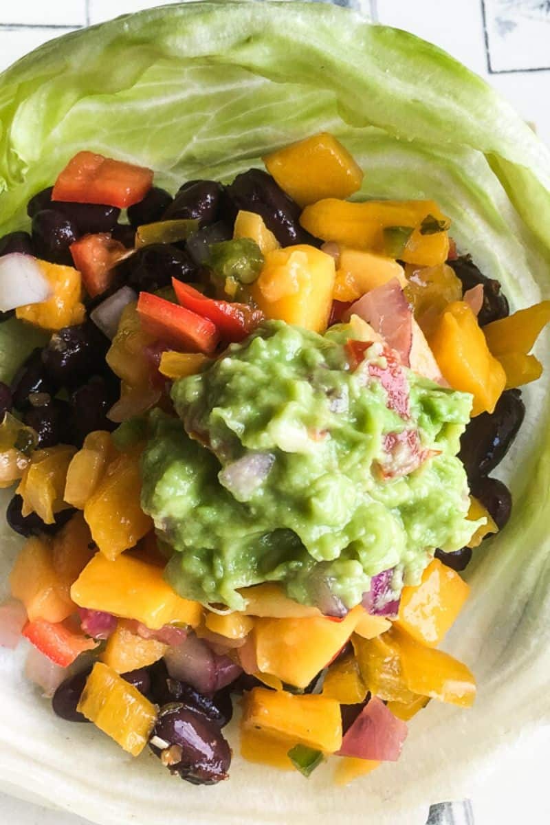 Black Bean Taco Recipe with Homemade Guacamole