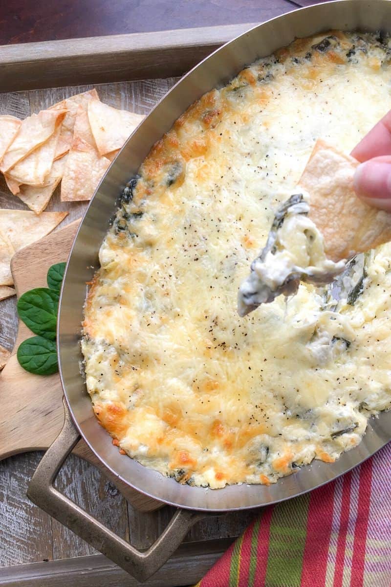 baked spinach and artichoke dip