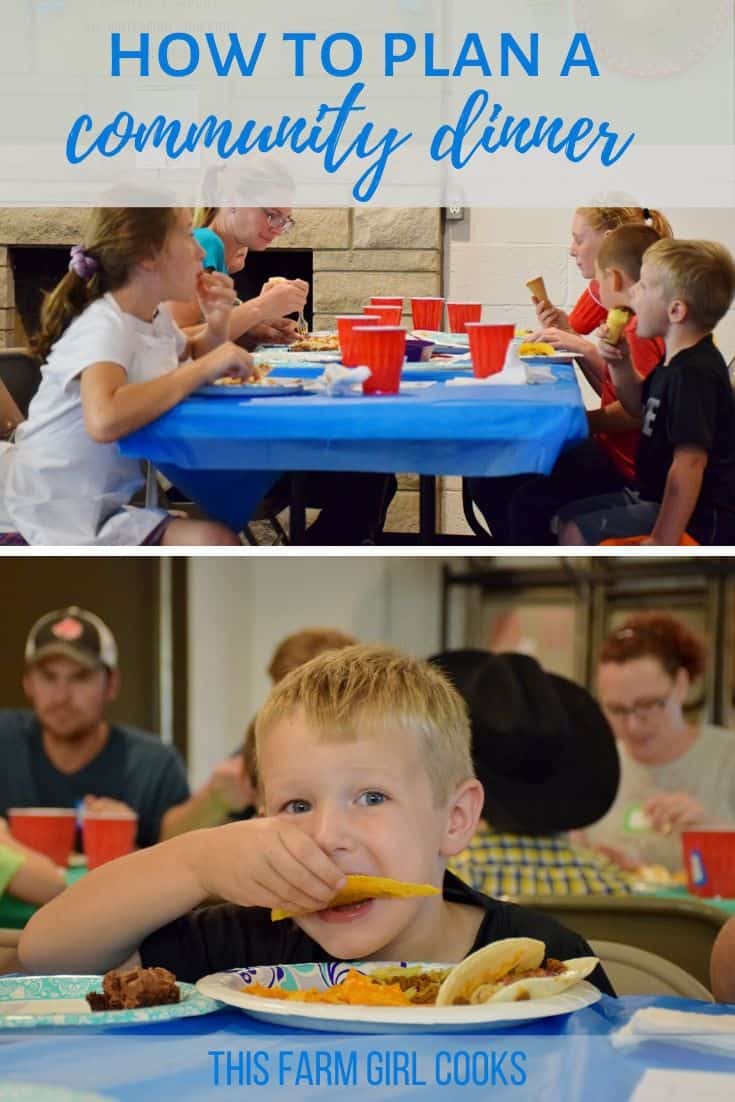 how to plan a community dinner