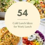 Cold lunch ideas for packed lunches.