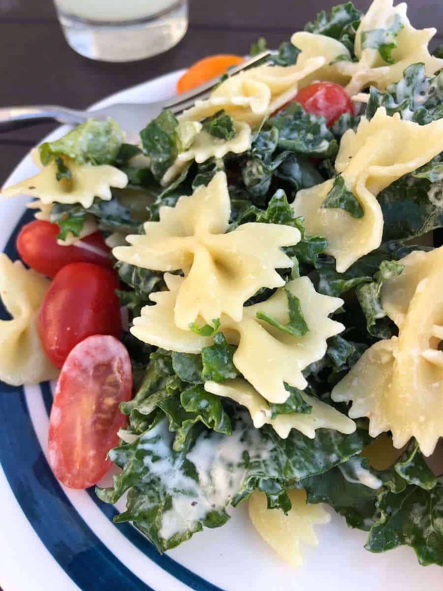 Caesar Pasta Salad With Kale