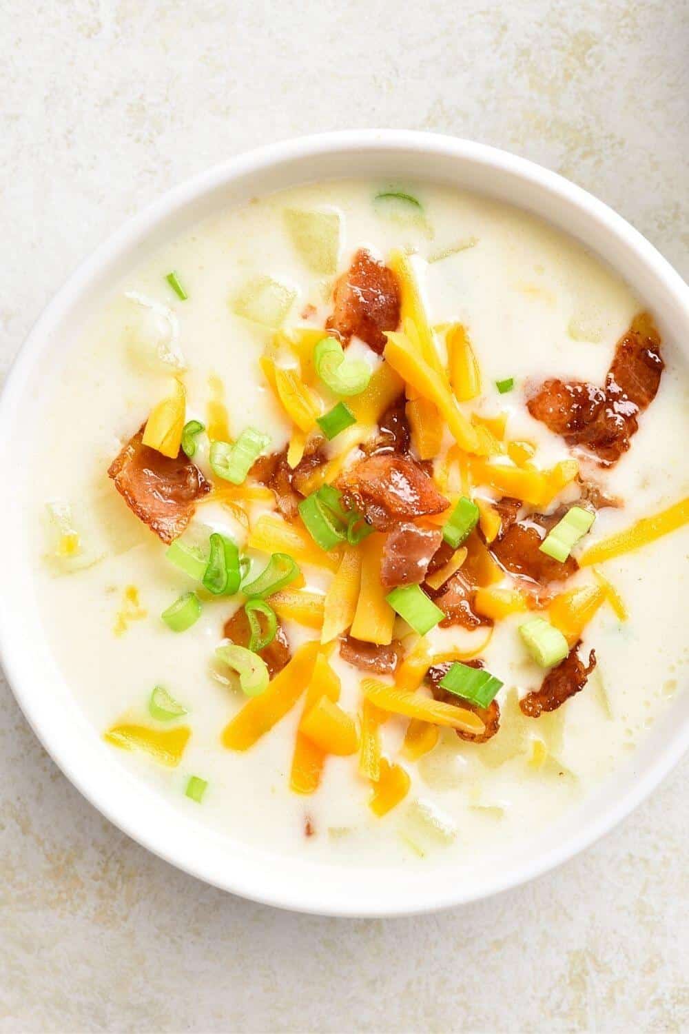 Crockpot Creamy Potato Soup with Bacon