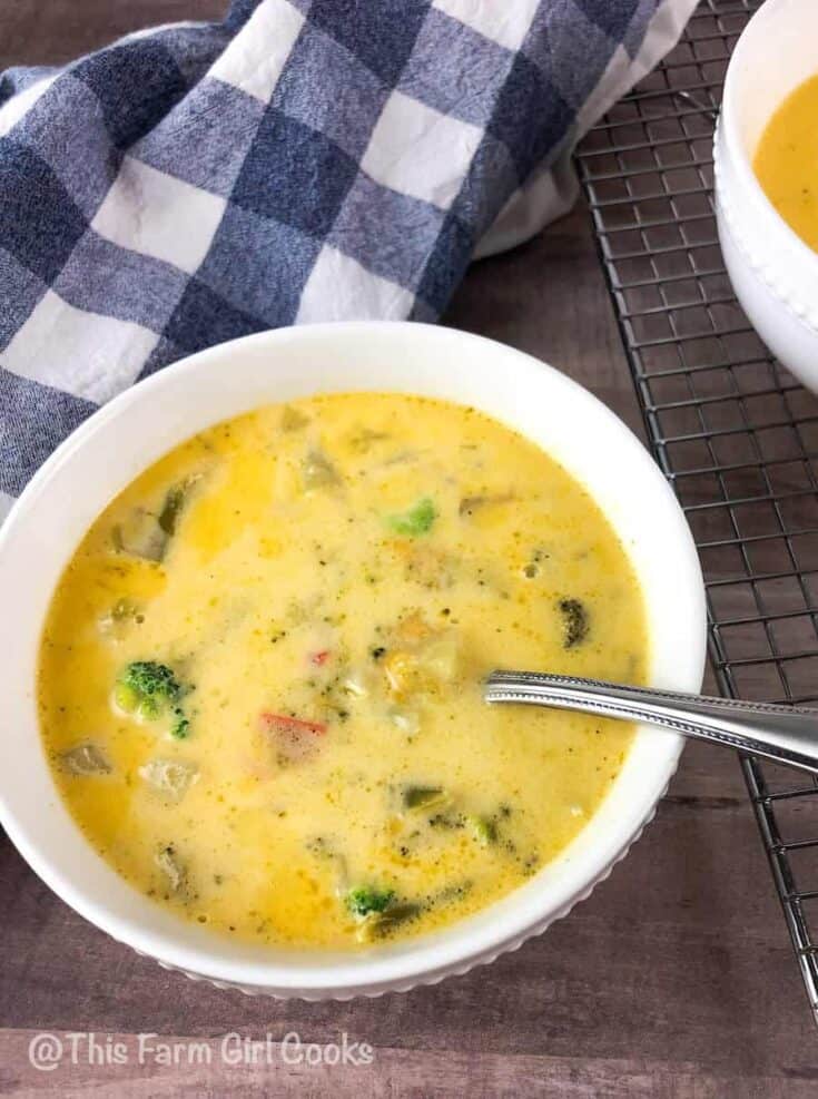 Instant Pot Broccoli Cheese Soup 1