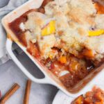 old fashioned peach cobbler