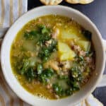 tuscan bean soup with sausage 3