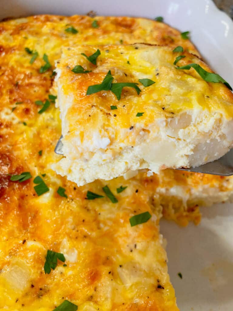 gluten free breakfast casserole slice