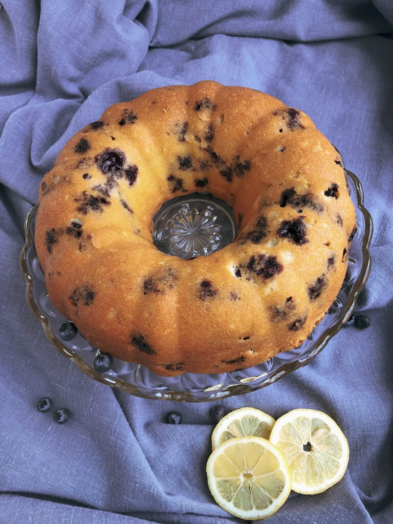 lemon blueberry bundt cake 5