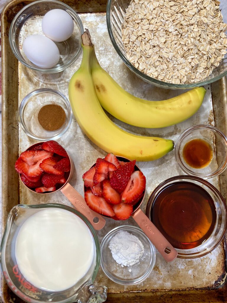 baked oatmeal ingredients