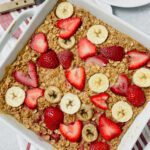 strawberry banana oatmeal bake