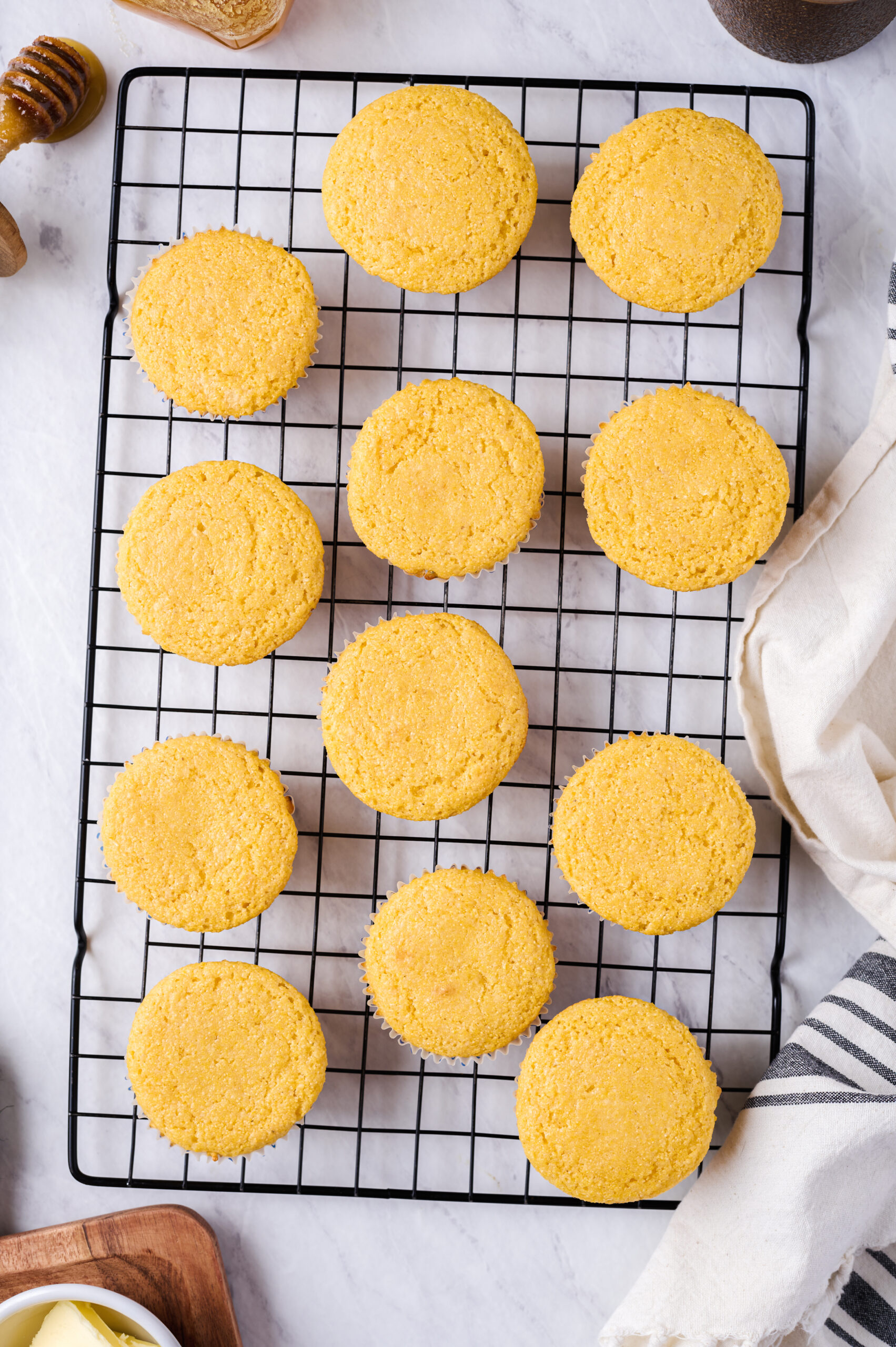 Honey Buttermilk Cornbread Muffins