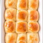 homemade hawaiian sweet rolls in a pan