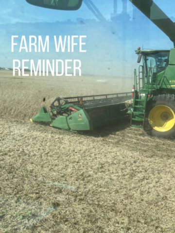 farm wife life harvest