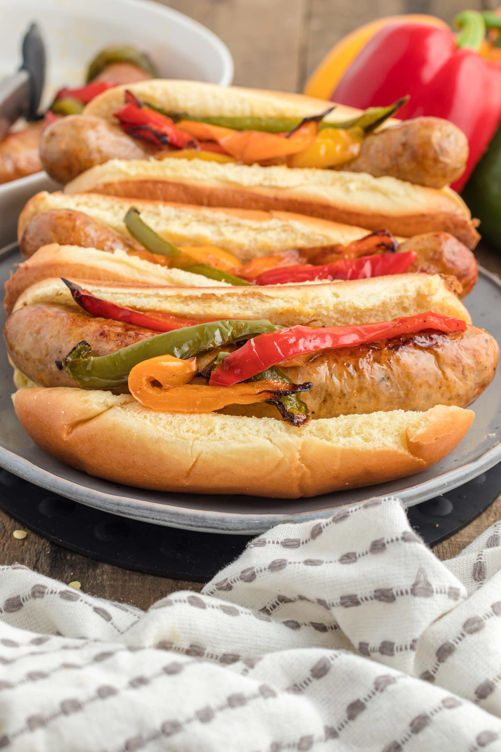 Air Fryer Italian Sausage and Peppers