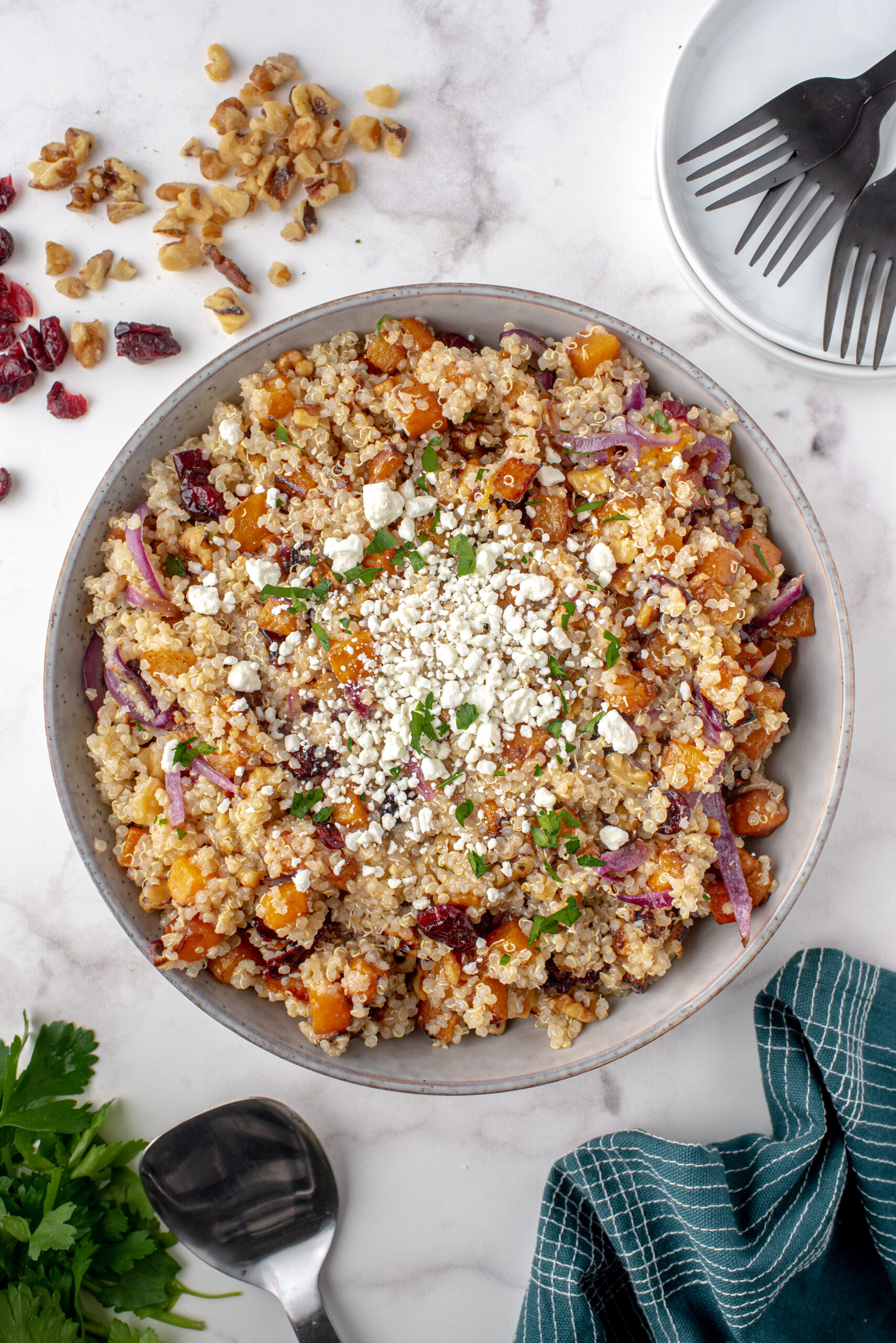 Harvest Butternut Squash Quinoa Salad