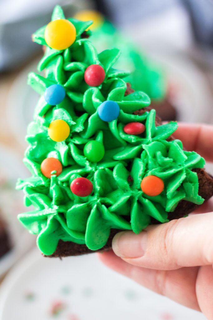 christmas tree brownies