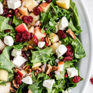 kale salad with cranberries