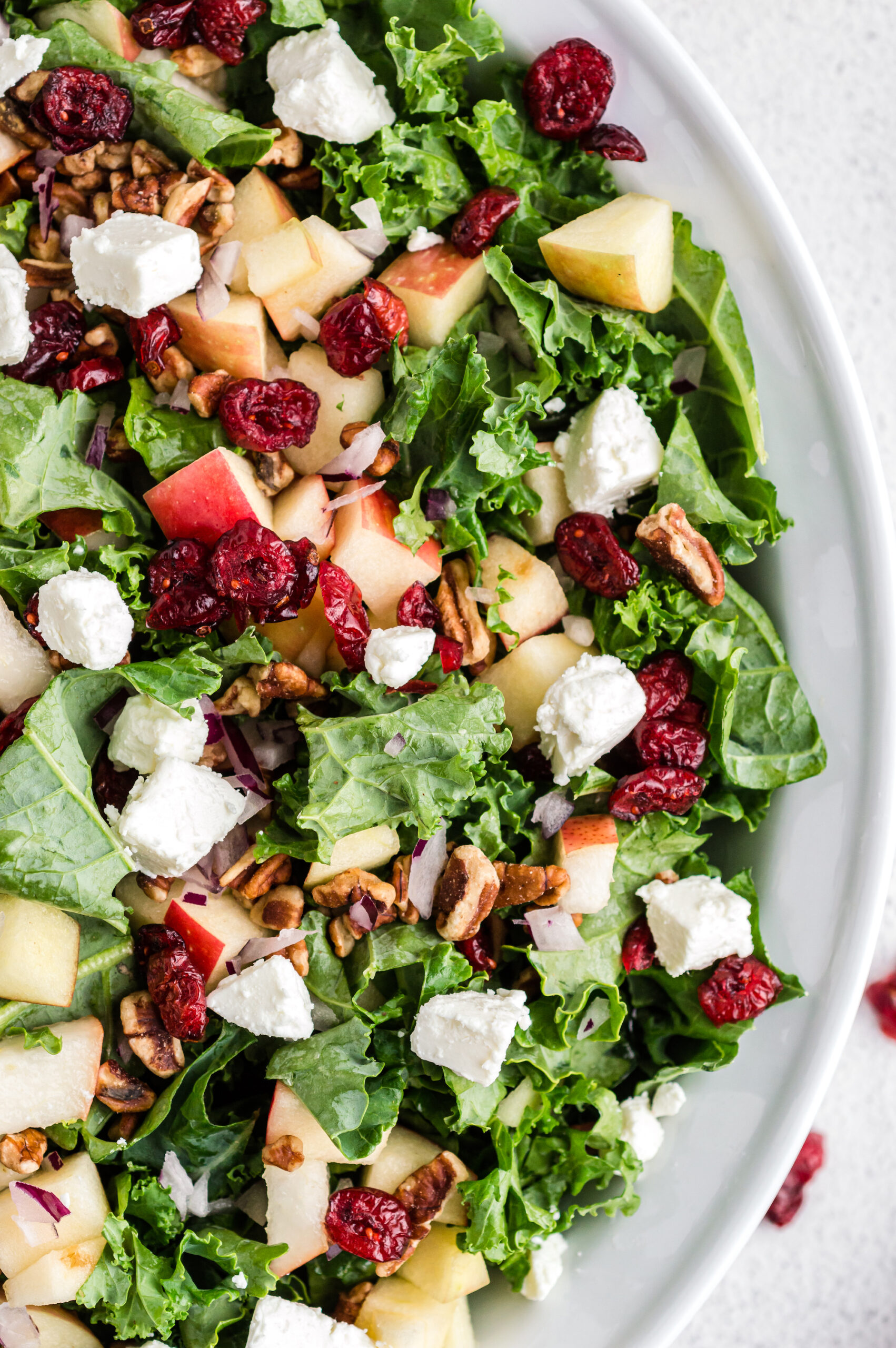 kale salad with cranberries