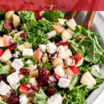 kale salad with cranberries pin