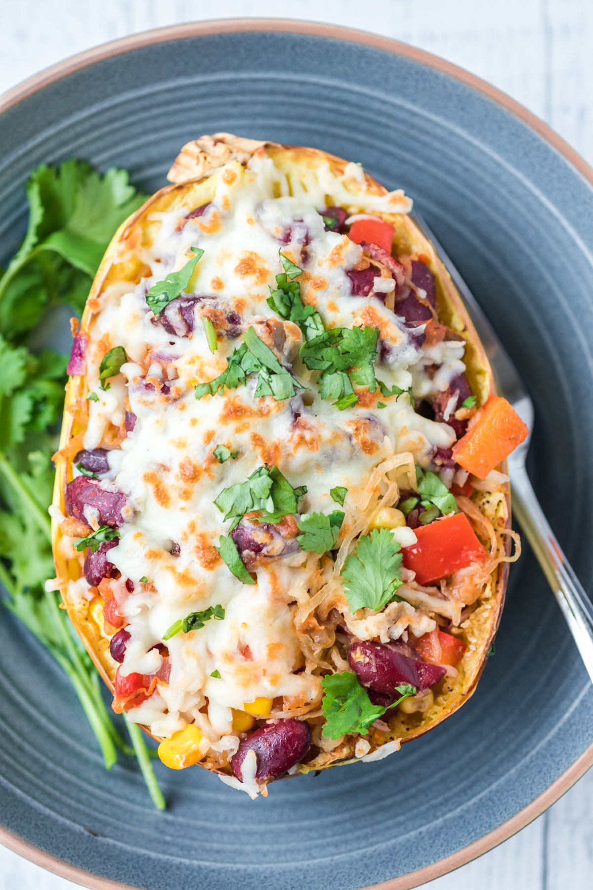 Mexican Spaghetti Squash Boats