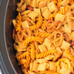 Cooked Cajun ranch chex mix.