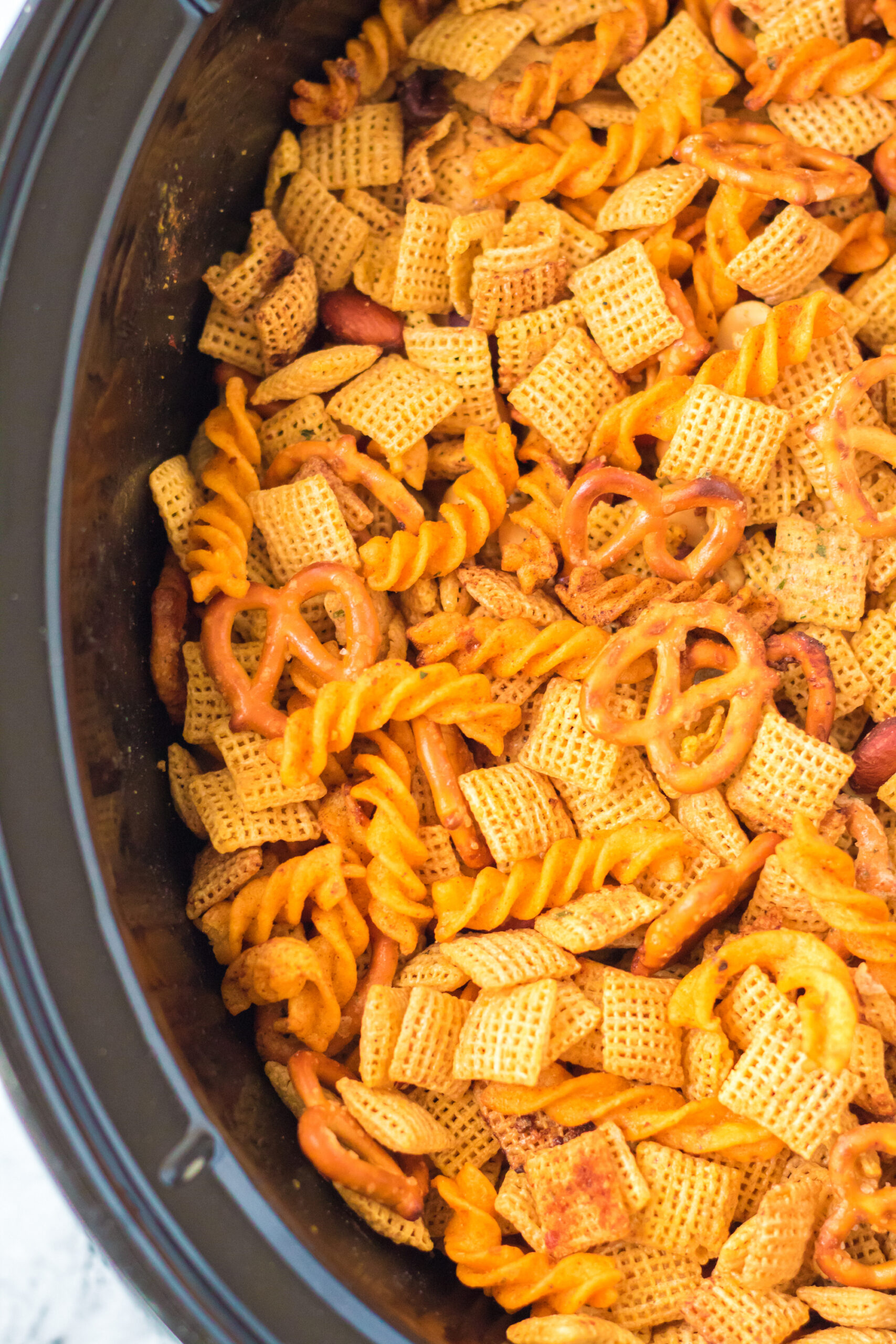 Cooked Cajun ranch chex mix.