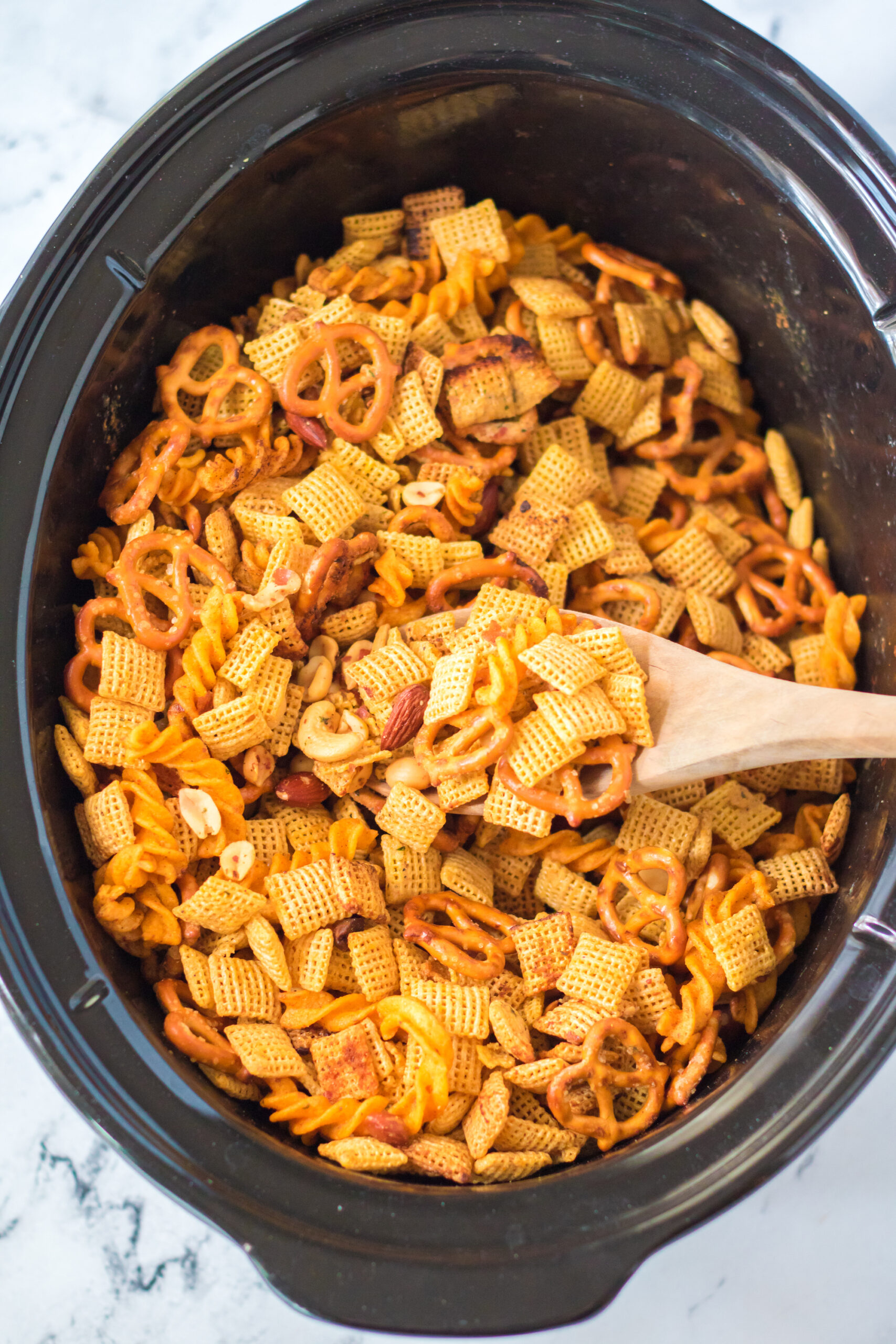 Slow Cooker Chex Mix Recipe - Plain Chicken