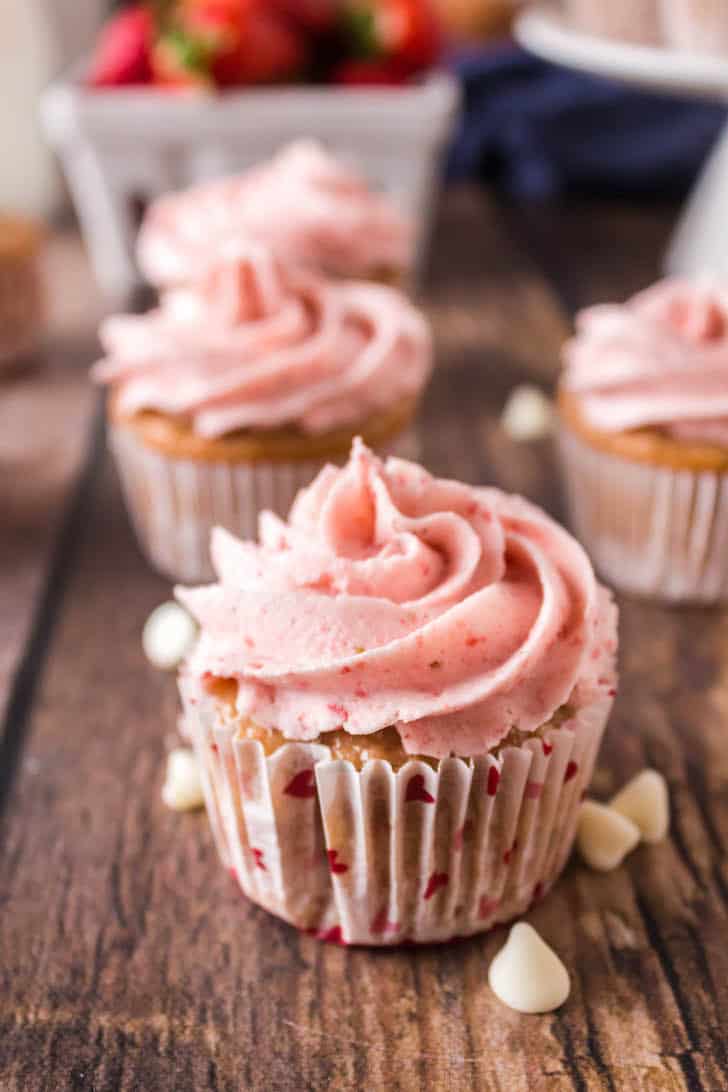 strawberry cupcakes recipe with cake mix